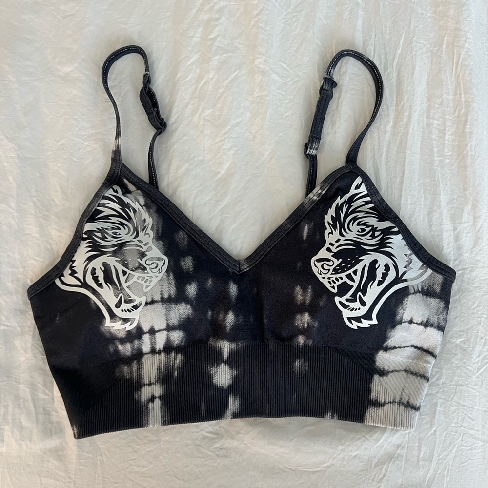 DARC SPORT Dual "Everson Seamless" Sports Bra in Wolf Gray Serpent - MEDIUM